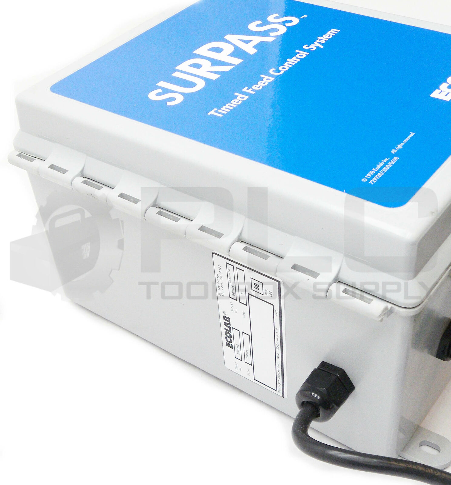 NEW ECOLAB SURPASS TIMED FEED CONTROL SYSTEM HOFFMAN ENCLOSURE ...