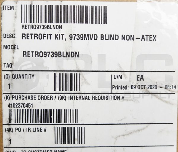 NEW EMERSON MICRO MOTION INC. RETRO9739BLNDN RETROFIT KIT 9739MVD BLIND NON ATEX - Image 10