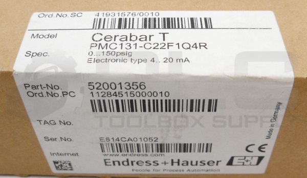 NEW ENDRESS+HAUSER CERABAR T PMC131-C22F1Q4R PRESSURE TRANSDUCER 52001356 - Image 13