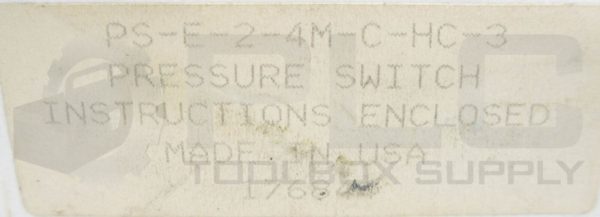 NEW GEMS PS-E-2-4M-C-HC-3 PRESSURE SWITCH - Image 6
