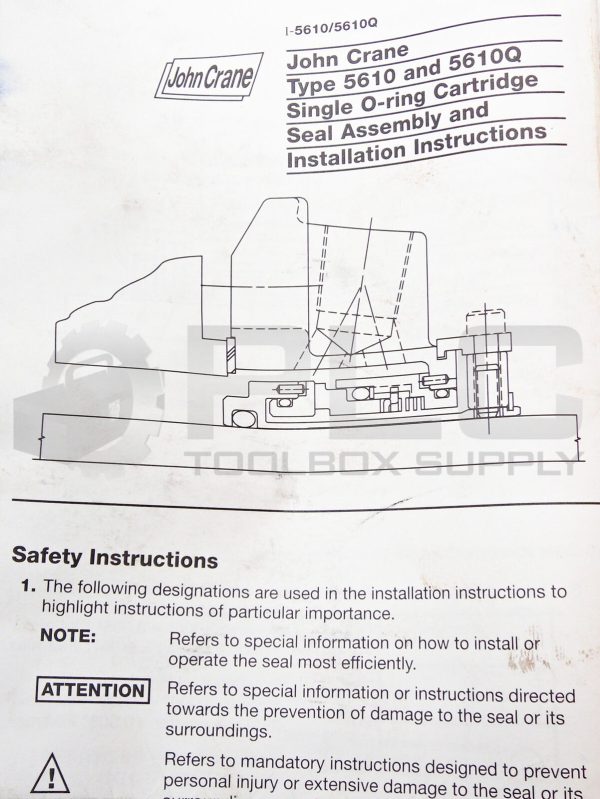 NEW JOHN CRANE A28078 5600 SERIES UNIVERSAL CARTRIDGE METAL BELLOWS SEAL M58192 - Image 10