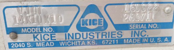 NEW KICE INDUSTRIES VJ0T 14X10X10 ROTARY AIRLOCK VALVE VJ0T14X10X10 - Image 5