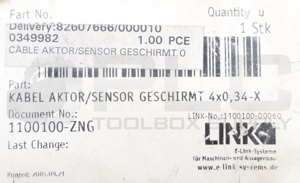 NEW LINK 0349982 SHIELDED SENSOR CABLE KABEL AKTOR/SENSOR GESCHIRMT 4X0,34-X - Image 6