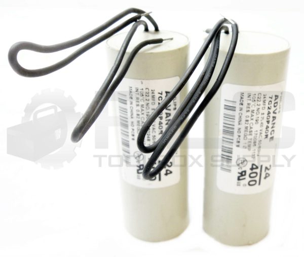 NEW LOT OF 2 PHILIPS 7C240P40R ADVANCE CAPACITOR 400VAC 50/60Hz E125174 *READ*