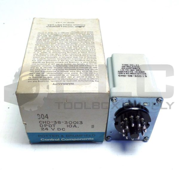 NEW POTTER & BRUMFIELD CHD-38-30013 TIME DELAY RELAY