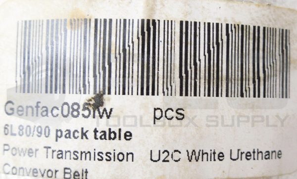 NEW POWER TRANSMISSION U2C100MS WHITE URETHANE CONVEYOR BELT 4'-1-1/2" x 3-3/4" - Image 6