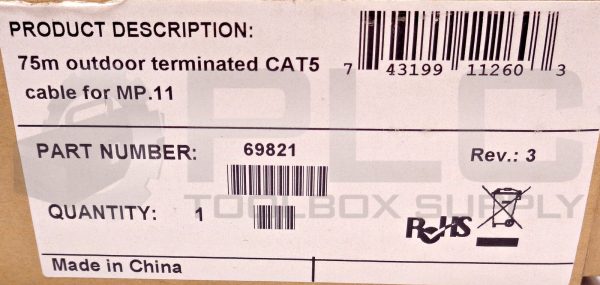 NEW PROXIM 69821 75M OUTDOOR TERMINATED CAT5 CABLE FOR MP.11 - Image 4
