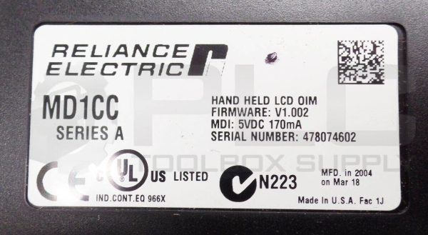 NEW RELIANCE ELECTRIC MD1CC /A HAND HELD LC OIM KEYBOARD W/ MDCBL-CC1 - Image 7
