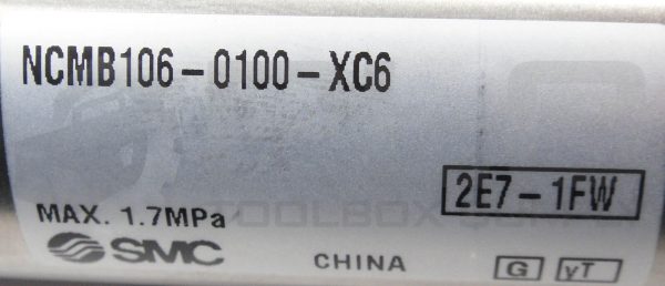 NEW SMC NCMB106-0100-XC6 AIR CYLINDER MAX 1.7MPa 2E7-1FW - Image 5