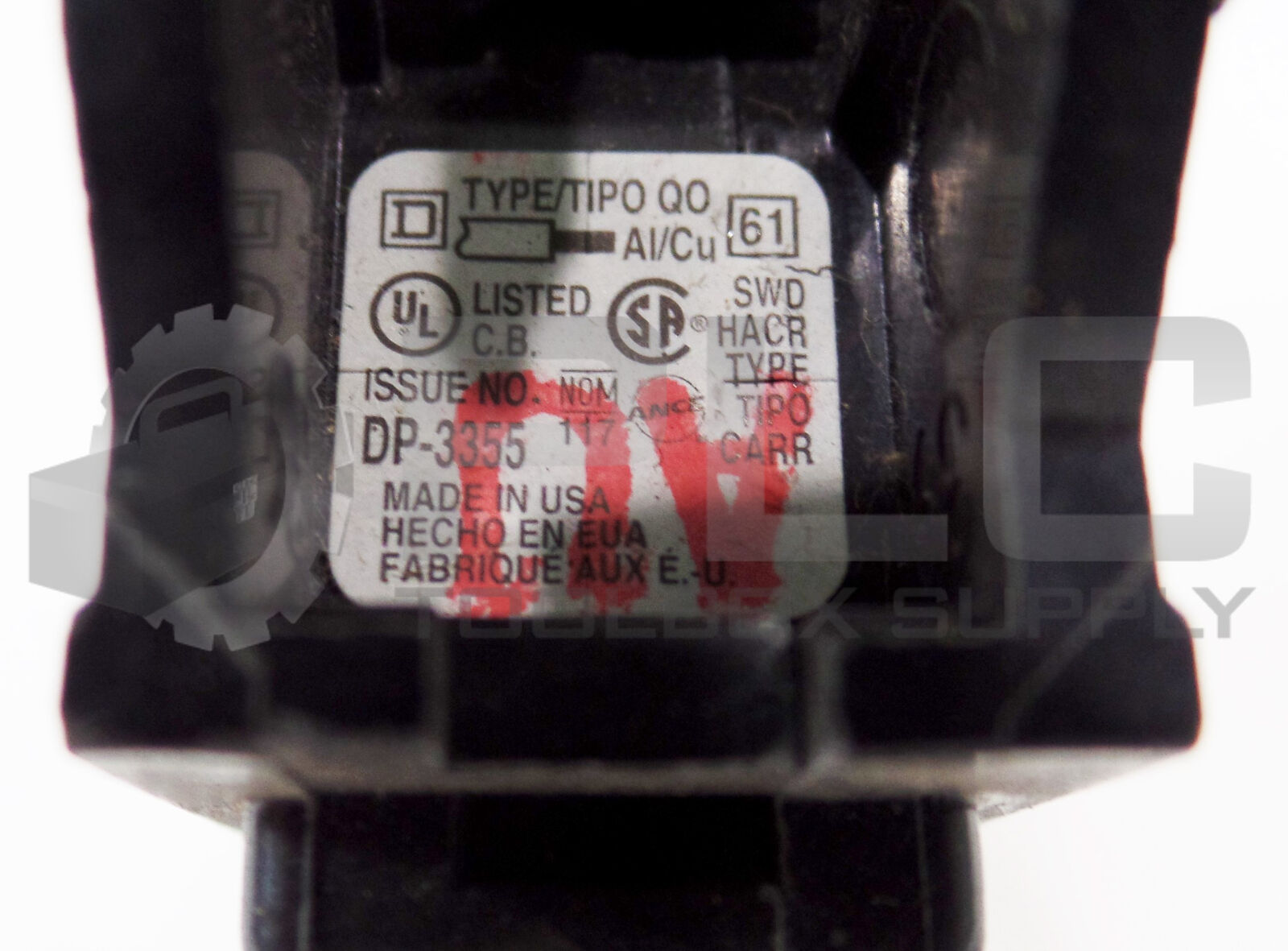 NEW SQUARE D TYPE TIPO QOB 20A DP-3355 - Image 3