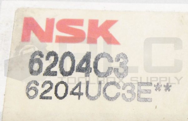 LOT OF 2 NEW NSK 6204UC3E DEEP GROOVE BALL BEARING 6204 6204C3 6204UC3E** - Image 7