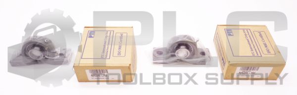 LOT OF 2 NEW P.T. INTERNATIONAL RAK205-16U LOW BASE PIL BLK BRG 1 UC205-16