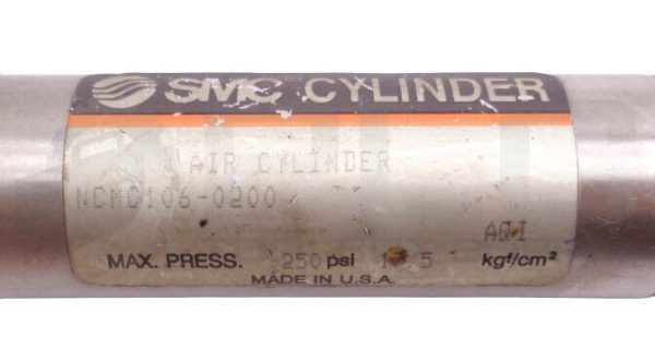 LOT OF 2 SMC NCMC106-0200 PNEUMATIC AIR CYLINDER 250PSI - Image 5