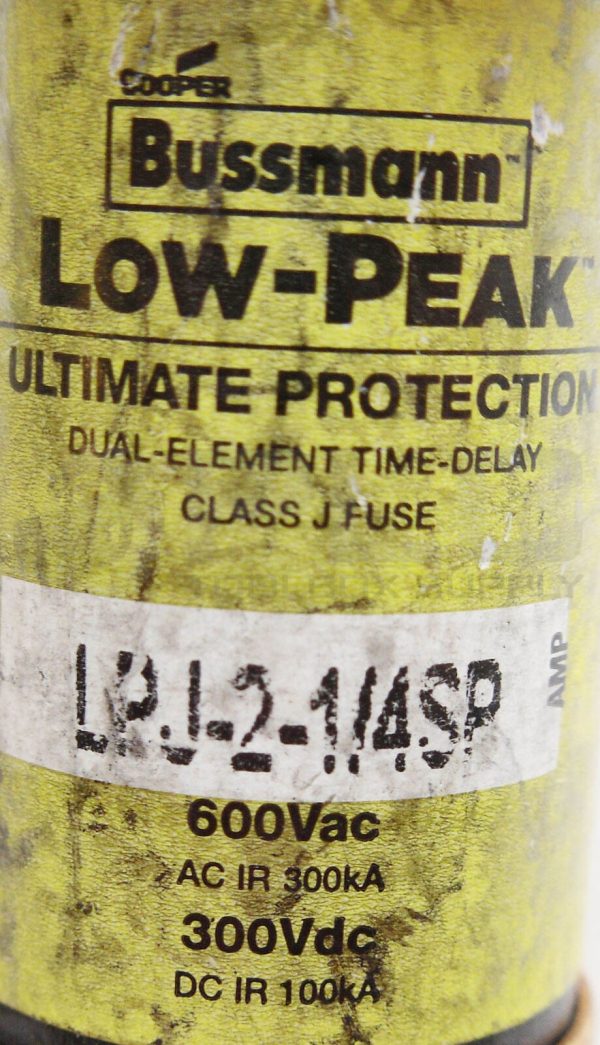 LOT OF 5 BUSSMANN LPJ-2-1/4SP FUSE LOW-PEAK DUAL ELEMENT TIME-DELAY CLASS J - Image 5