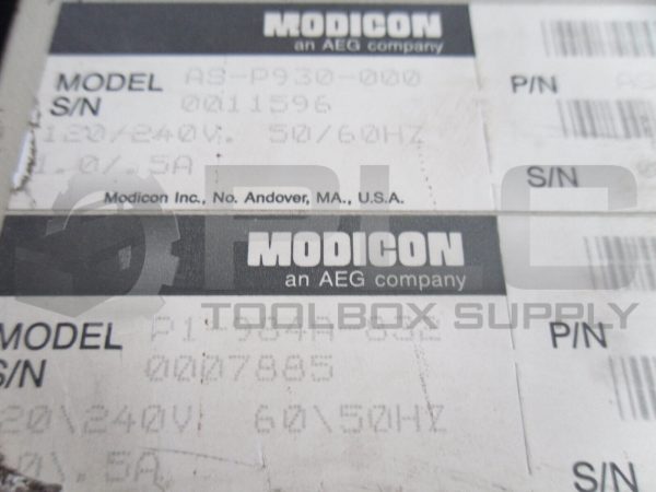MODICON P1-984A-832 SLOT RACK WITH P930 S908 C916 M907 C921 - Image 5