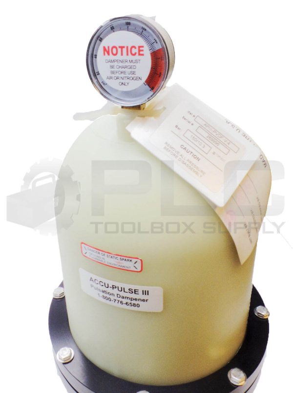 NEW ACCU-PULSE APIII-PVDF-V-4 PULSATION DAMPENER 150/10.3BAR 70DEG F - Image 3