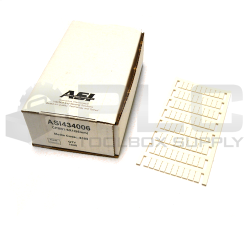 NEW AUTOMATION SYSTEM INTERCONNECT ASI434006 BLANK MARKER TAGS KB6/12