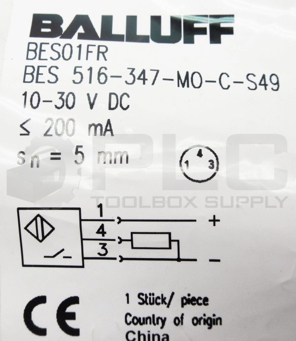 NEW BALLUFF BES 516-347-M0-C-S49 INDUCTIVE SENSOR 10-30VDC BES01FR - Image 7