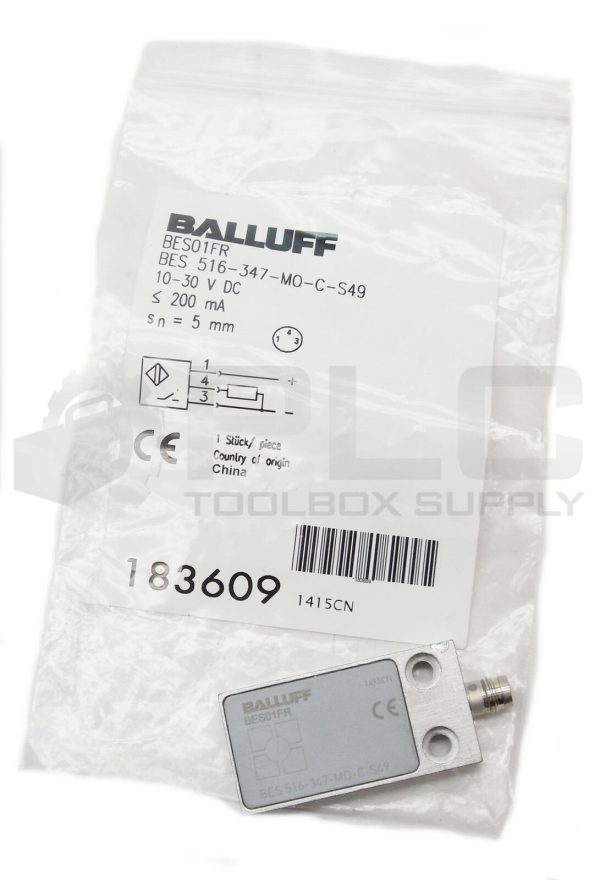 NEW BALLUFF BES 516-347-M0-C-S49 INDUCTIVE SENSOR 10-30VDC BES01FR
