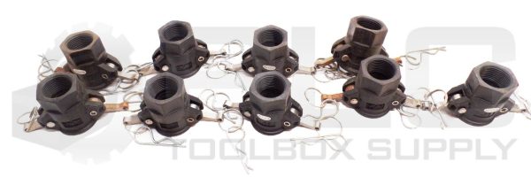 NEW BOX OF 9 DIXON PPD100 1" PP FEMALE COUPLER X FEMALE NPT *READ* - Image 3