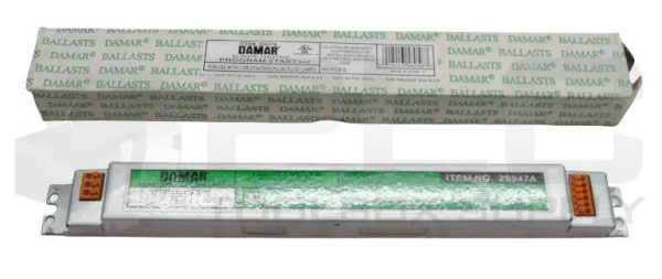 NEW DAMAR 26947A PROGRAM START ELECTRIC T5 BALLAST, 120-277V, EL254T5-120/277HF