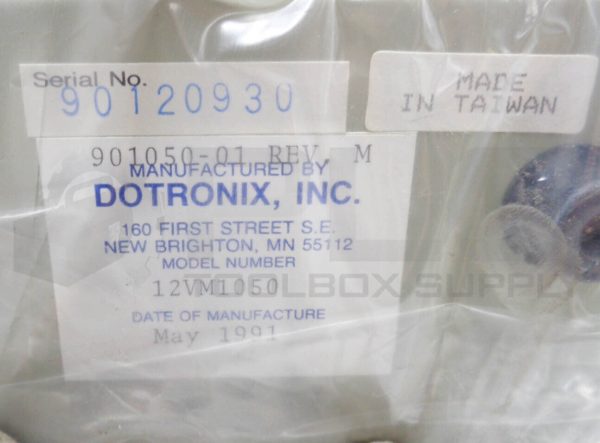 NEW DOTRONIX 12VM1050 DOT-X CRT MONOCHROME VIDEO MONITOR 12" - Image 6