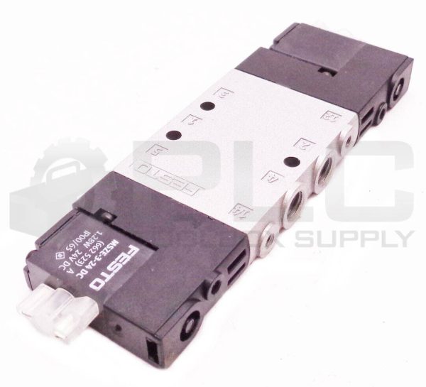 NEW FESTO CPE10-M1BH-5/3G-M7-B SOLENOID VALVE w/2 MSZE-3-24 DC COIL 24V DC 1.28W - Image 3