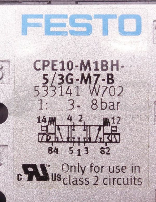 NEW FESTO CPE10-M1BH-5/3G-M7-B SOLENOID VALVE w/2 MSZE-3-24 DC COIL 24V DC 1.28W - Image 4