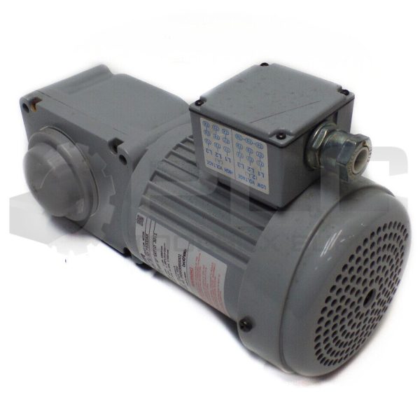 NEW GTR F2SM-25-30-T020DAX VG 3-PHASE INDUCTION MOTOR 1/4HP 4P RATIO 30:1 - Image 3