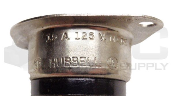 NEW HUBBELL HBL7487 FLANGED RECEPTACLE 15A 125/250V 3P 3 WIRE 7487 NSNP - Image 5