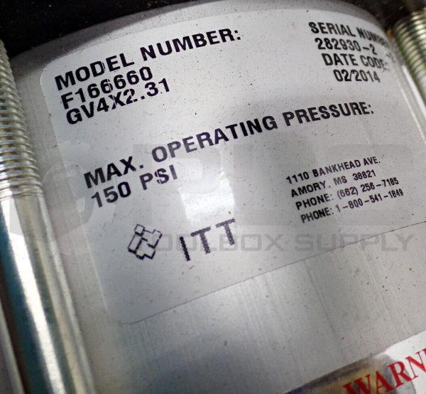 NEW ITT FABRI-VALVE %FV-C6703074000 C67 BI-DIRECTIONAL KNIFE GATE VALVE SIZE 2 - Image 6