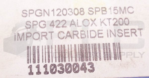 NEW KENNAMETAL PACK OF 10 SPG422 IMPORT CARBIDE INSERTS SPGN120308 SPB15MC - Image 5