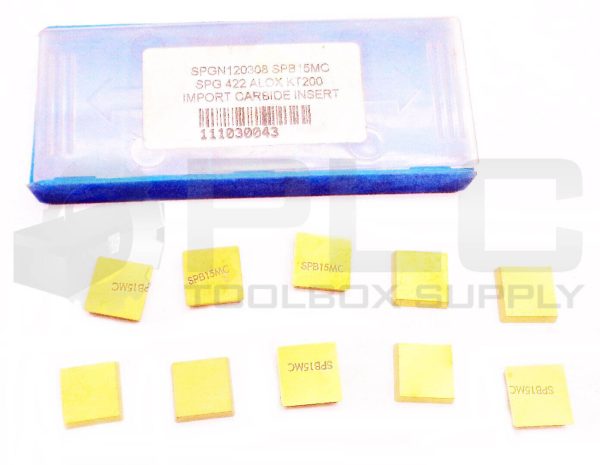 NEW KENNAMETAL PACK OF 10 SPG422 IMPORT CARBIDE INSERTS SPGN120308 SPB15MC