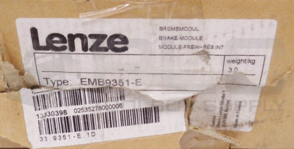 NEW LENZE EMB9351-E INVERTER BRAKING MODULE 13330398 02535278 33.9351-E.1D - Image 8