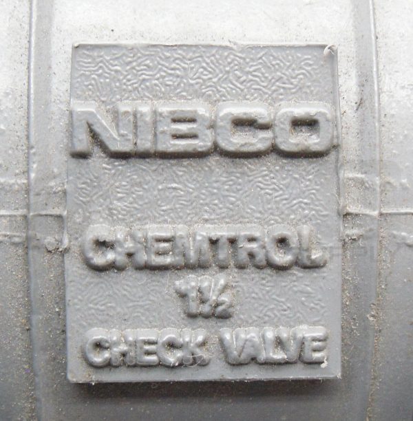 NEW NIBCO 1-1/2" CHECK VALVE CHEMTROL - Image 5