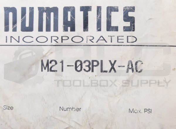 NEW NUMATICS M21-03PLX-AC COMBINATION CYLINDERS P21B-03AC L21L-03 C - Image 6