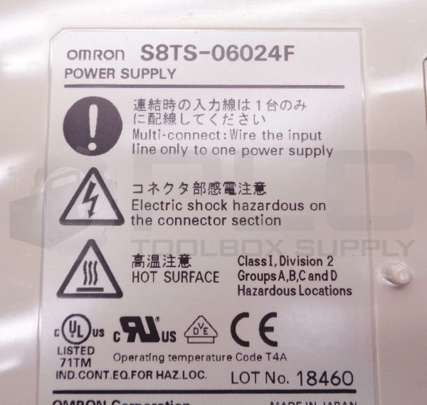 NEW OMRON S8TS-06024F POWER SUPPLY 50/60HZ 240VAC 1.0C - Image 6