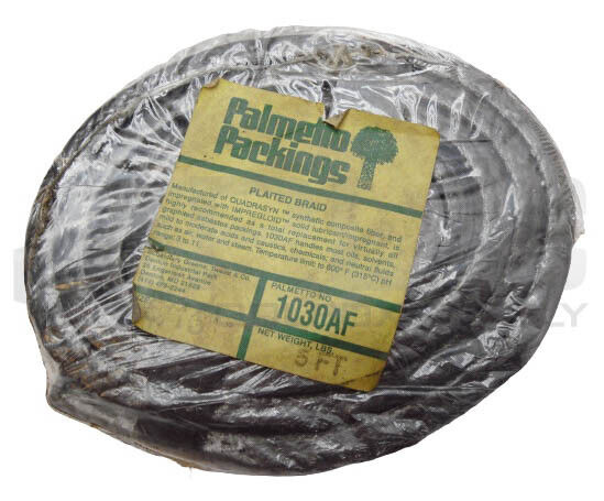 Palmetto 1030AF Graphite Impregnated Compression Packing - 3/8" Square X 25' Kynol/Aramid Seal