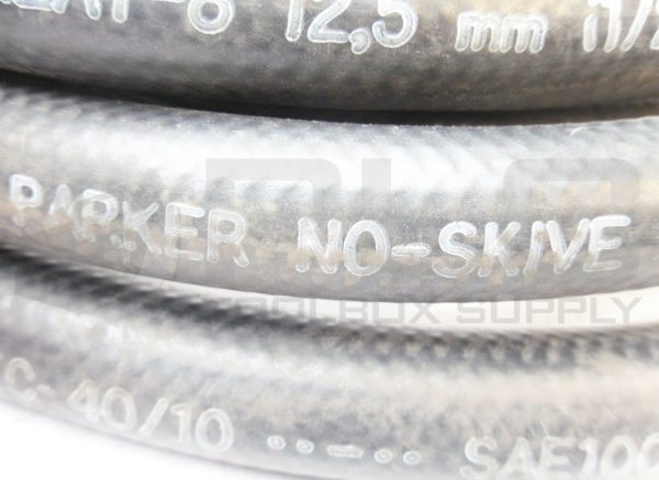 NEW PARKER 301-8 NO-SKIVE HYDRAULIC HOSE APPROX 12' - Image 5