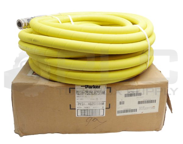 NEW PARKER 7270 BOOSTER 800 HOSE 800PSI 7270-752YL075FAA 75' 3/4"