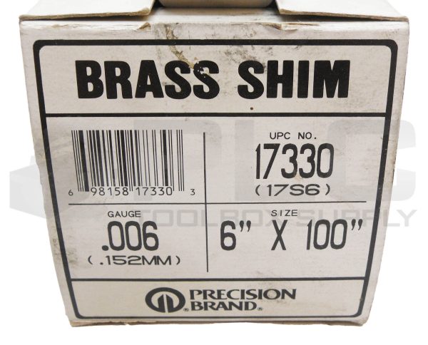 NEW PRECISION BRAND 17330 BRASS SHIM .006 GAUGE 6" X 100" - Image 5