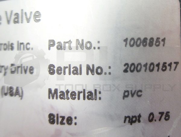 NEW PROMINENT FLUID CONTROLS 1006851 BACK PRESSURE VALVE SIZE: NPT 0.75 - Image 9