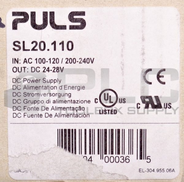 NEW PULS SL20.110 POWER SUPPLY AC 100-120/220-240V DC 24V/20A - Image 7