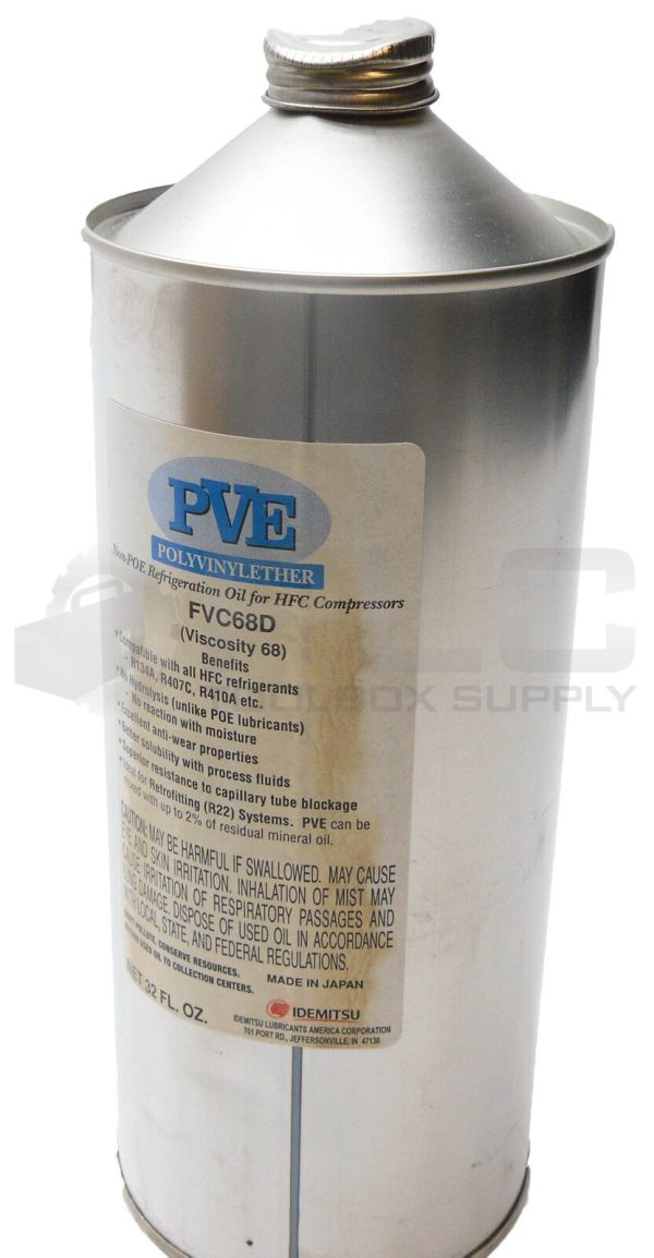 NEW PVE POLYVINYLETHER FVC68D REFRIGERATION OIL 32 FL. OZ. - Image 3