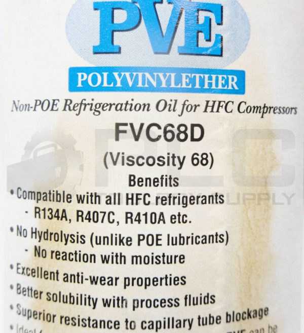 NEW PVE POLYVINYLETHER FVC68D REFRIGERATION OIL 32 FL. OZ. - Image 5