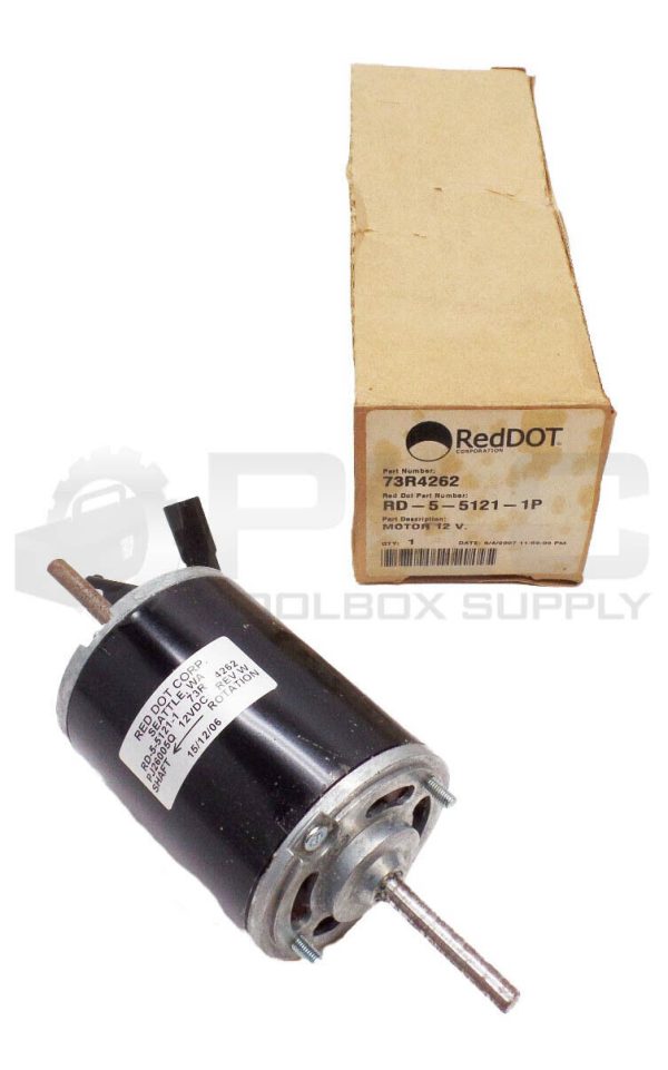 NEW RED DOT RD-5-5121-1 MOTOR 12VDC 73R4262 PJ26005Q