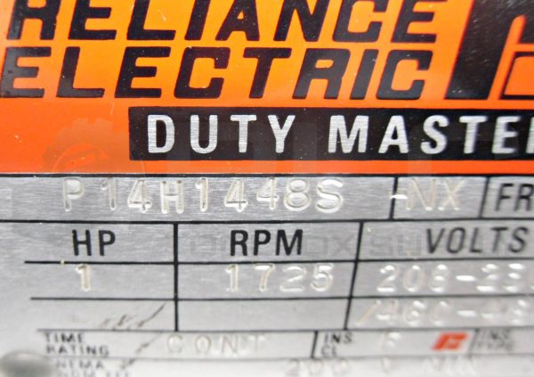 NEW RELIANCE P14H1448S AC MOTOR, 1HP 1725RPM FR: FB143TC - Image 6