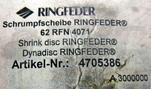 NEW SCHRUMPFSCHEIBE RINGFEEDER 62 RFN 4071 SHRINK RING 62-RFN-4071 - Image 5