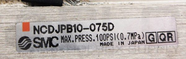 NEW SMC NCDJPB10-075D COMPACT AIR CYLINDER 100PSI 3/8" BORE - Image 7