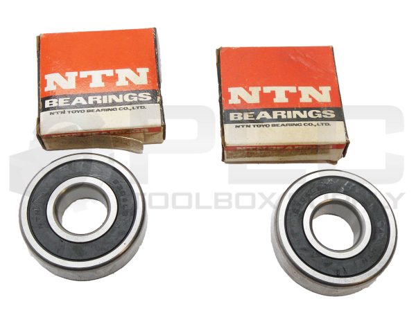 LOT OF 2 NEW NTN 6304LLB03/5C BALL BEARING 2" OD 7/8" ID 6304LB *READ*